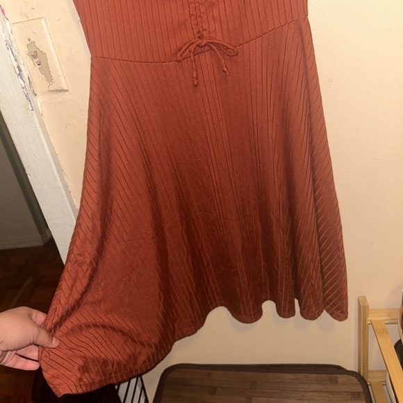 Brown summer dress - Picture 3 of 4